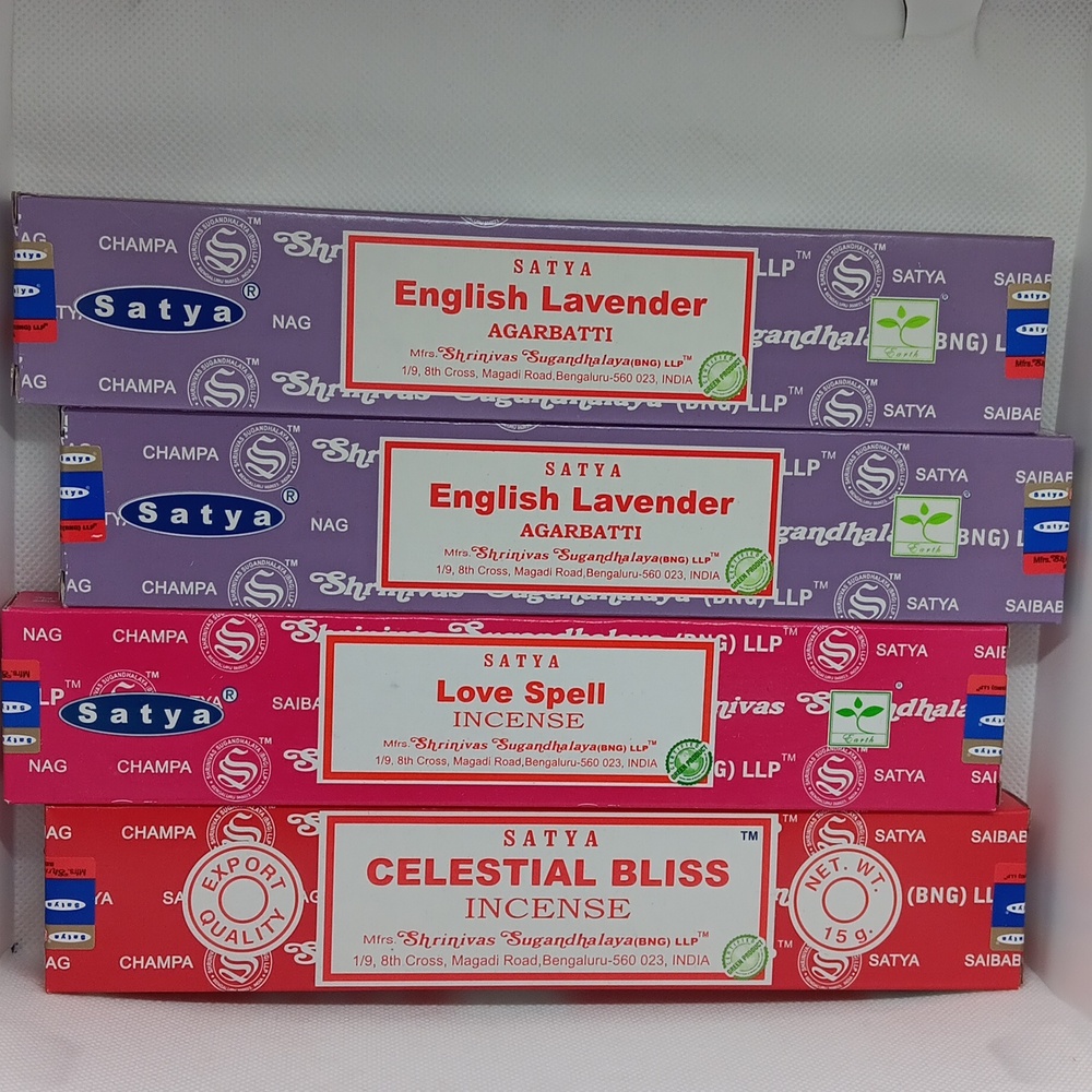 English Lavender, Love Spell & Celestial Bliss incense sticks